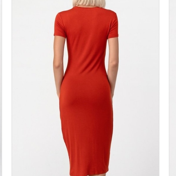 FINAL SALE 🆕🌿KNOTTED SIDE SLIT DRESS🌿 - Picture 6 of 6